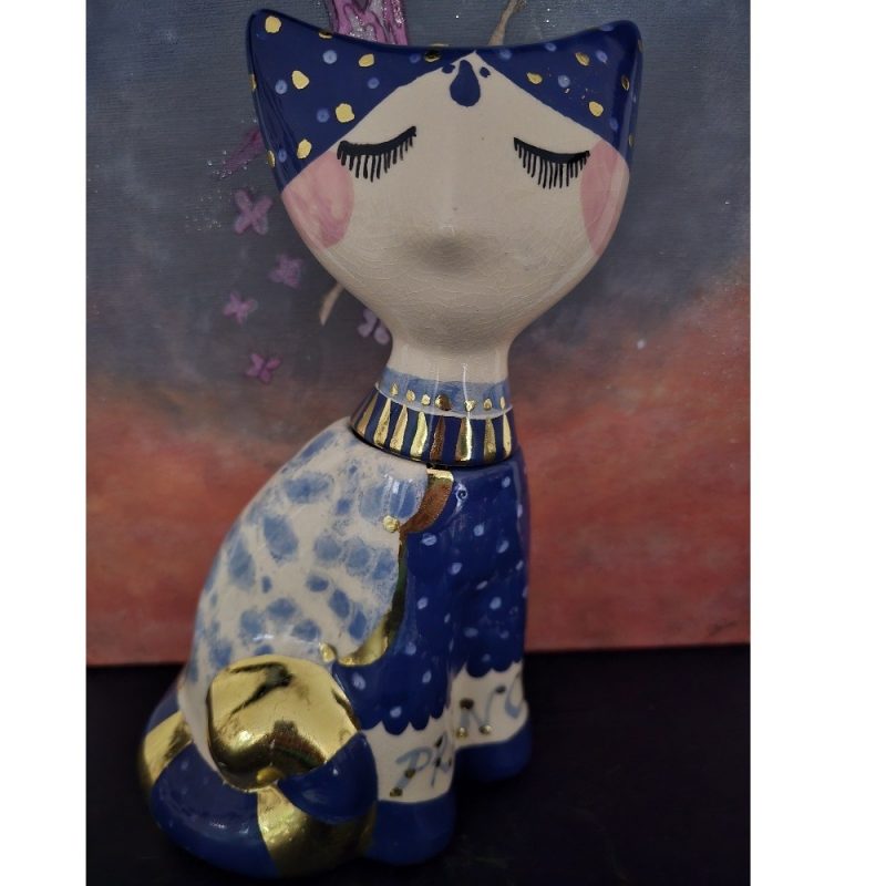 Urn "Prince  Beige" in Fine Ceramic - unique piece