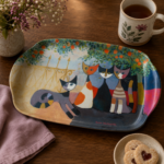 Rosina Wachtmeister Breites Melamintablett "Vita familiare"