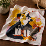 Rosina Wachtmeister Seidennickituch "With love"