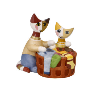 Porcelain Cat "Piccoli aiutanti"