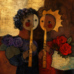 Rosina Wachtmeister Kunstdruck "Two golden flutes"