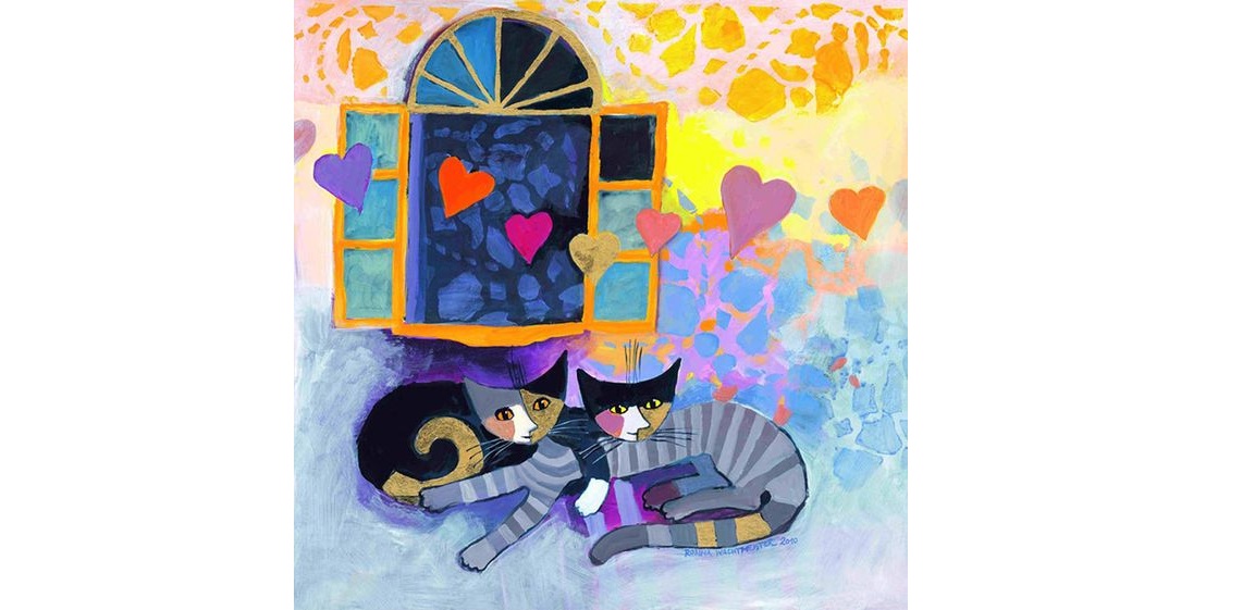 Flying Hearts Rosina Wachtmeister Kunstdruck Bild Flying Hearts 50x60cm – Bild 1