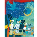 Rosina Wachtmeister Kunstdruck Bild Eulen 50x60cm