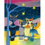 Rosina Wachtmeister Kunstdruck Bild Eulen 50x60cm