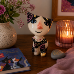 Rosina Wachtmeister Urne "Rosalba beige" aus Feinkeramik - Unikat