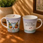 Coffee-/Tea Mug Der kleine Yogi "Herz erwärmt"