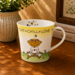 Coffee-/Tea Mug Der kleine Yogi "Eat Chill Love"