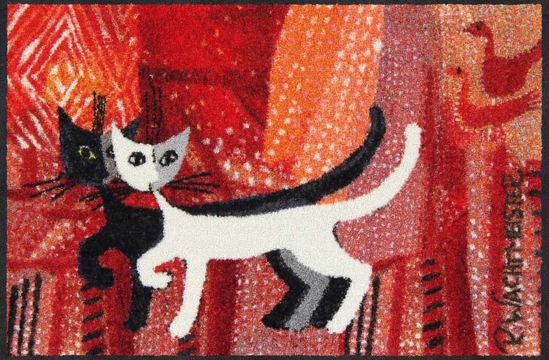 Rosina Wachtmeister Fußmatte Design "Nero und Bianca" 50x75cm