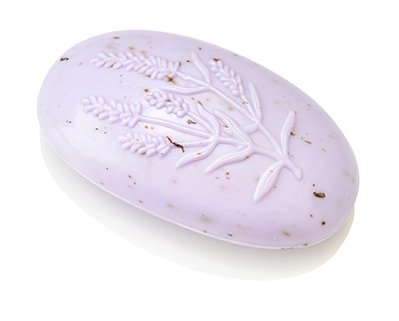 Oval Lavendel Ovis-Seife oval Lavendel Relief 10 x 5,5 cm 110g – Bild 1