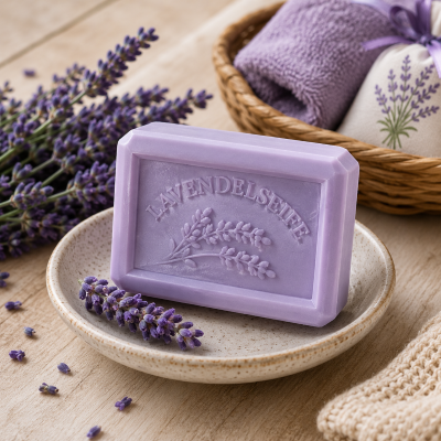 Lavendelseife Schafmilch Ovis-Schafmilch-Seife Eckig Lavendel 8,5 x 6 cm 100g – Bild 1