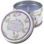 Dosenkerze mit Lavendelduft