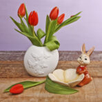 Kaiser Porzellan Vase 12 cm - Papillon weiß Set