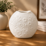 Kaiser Porzellan Vase 16 cm - Papillon weiß