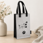 Geschenktasche "Katzenbande" Grau