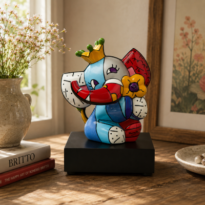 Elefant Figur Romero Britto Spring Elephant – Bild 1