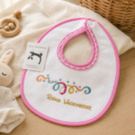 Rosina Wachtmeister Lätzchen mit druckknopf „Club der Minis“  Rosa