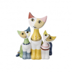 Porzellankatzen "Famiglia felice"