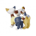 Porzellankatzenpaar Mini "Luca e Sofia" – Bild 2
